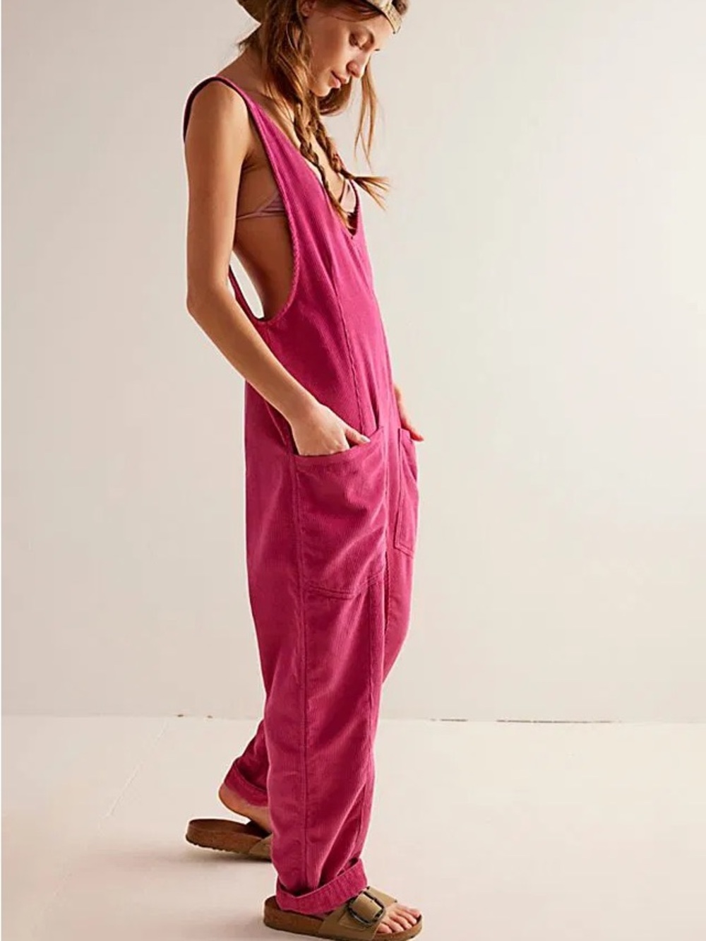 Nwot We The Free High Roller Cord Jumpsuit xs
